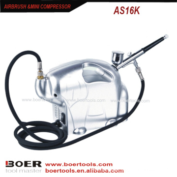 Airbrush Mini Kompressor Kit Elephane Modell Mini-Nagel-Malerei-Kompressor